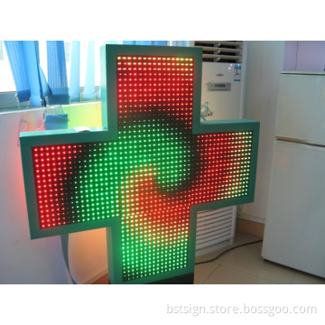 P14 Rg Color Programmable Outdoor LED Pharmacy Cross